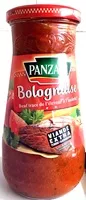 Sokerin määrä sisällä Panzani - spf - sauce bolognaise 500g