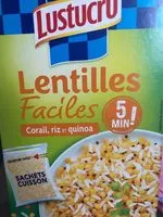 入っている砂糖の量 Lentilles faciles