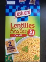 Amount of sugar in Lentilles corail