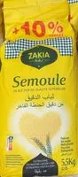 Quantité de sucre dans Semoule de blé dur de qualité supérieure