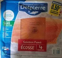 Cantidad de azúcar en Saumon fumé écosse 4 tranches Delpierre
