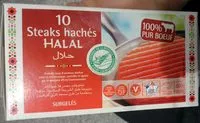 Sokerin määrä sisällä 10 steaks hachés halal