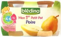 Cantidad de azúcar en BLEDINA Mon 1er petit pot Poires 2x130g Dès 4/6 mois