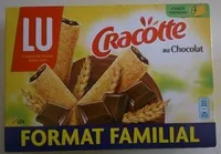 Suhkru kogus sees Cracotte au chocolat