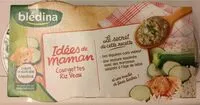 Sokerin määrä sisällä IDEES DE MAMAN BOLS 2x200g Courgettes Riz Veau Dès 12 mois