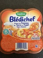 Zuckermenge drin Émincé de pommes de terre et poulet