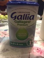 Количество сахара в GALLIA GALLIAGEST 1 900 g De 0 à 6 mois