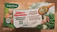 Sokerin määrä sisällä IDEES DE MAMAN BOLS 2x200g Légumes verts Champignons Dès 8 mois