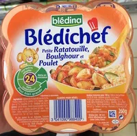 入っている砂糖の量 Blédichef - Aliment pour bébés
