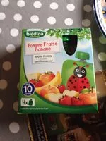 Quantité de sucre dans Gourde Pomme Banane Fraise 4x90g dès 10 Mois