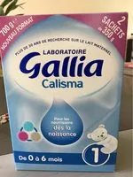 Количество сахара в Gallia Calisma 1er age Bag in box 700g De 0 à 6 mois