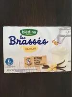 Quantité de sucre dans Blédina Les Brassés Vanille 6x95g Dès 6 mois