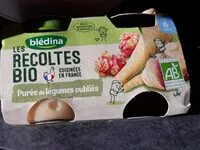 Sokerin määrä sisällä Purée de légumes oubliés