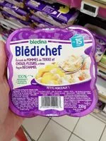 Zuckermenge drin BLEDINA BLEDICHEF Ecrasé de Pommes de Terre et Choux-Fleurs, Crème Façon Béchamel 250g Dès 15 Mois