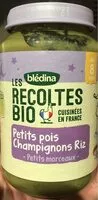 含糖量 Petit pois champignons riz - Petits morceaux