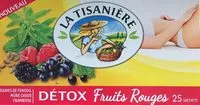 Sucre et nutriments contenus dans Detox fruits rouges