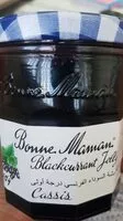 İçindeki şeker miktarı Confiture Cassis