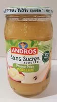 Suhkru kogus sees Pomme Poire Morceaux Sans Sucres Ajoutés