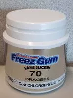 Sucre et nutriments contenus dans Freez gum