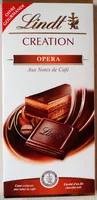 Quantité de sucre dans Creation Opera Aux Notes de Café