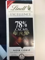 Amount of sugar in Lindt Excellence 78% cocoa