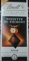 入っている砂糖の量 Excellence Noisette du Piemont Noir