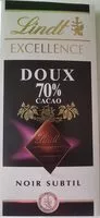 Amount of sugar in Doux 70% noir subtil