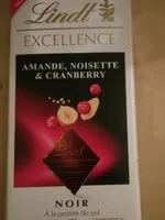 Sokerin määrä sisällä Excellence Dark Cranberry, Almond & Hazelnut