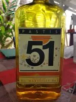 Количество сахара в Pastis 51