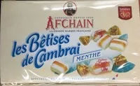 Amount of sugar in Les Bêtises de Cambrai Menthe