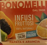 चीनी की मात्रा infusi fruttosi papaya e arancia