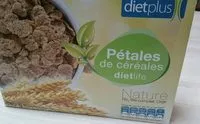 Sokerin määrä sisällä Pétales de céréales dietlife nature