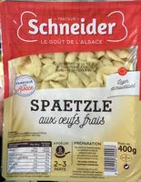 Sucre et nutriments contenus dans Schneider traiteur