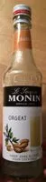 入っている砂糖の量 Le Sirop de Monin : Orgeat