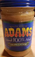 चीनी की मात्रा 100% Natural Peanut Butter, Creamy