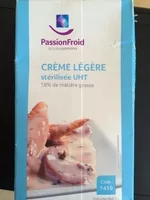 Jumlah gula yang masuk Crème Légère stérilisée UHT 18%