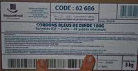 Jumlah gula yang masuk Cordons Bleus de Dinde
