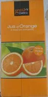 चीनी की मात्रा Jus d'orange a base de concentré