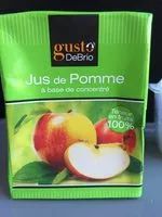 Sucre et nutriments contenus dans Gusto de brio