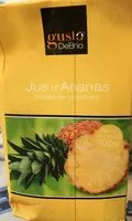 Zuckermenge drin Jus d'Ananas à base de concentré
