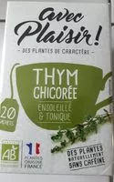 Quantité de sucre dans Thym chicorée