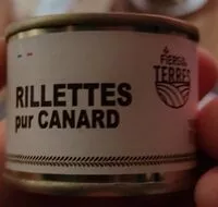 入っている砂糖の量 Rillettes pur canard