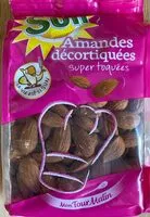 Sokerin määrä sisällä Amandes décortiquées