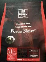 Quantité de sucre dans Force noire 50 % chocolat noir