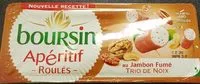 Количество сахара в Boursin Apéritif Les roulés Jambon fumé Tomate Basilic