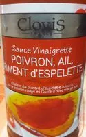 Quantité de sucre dans Sauce vinaigrette poivron ail piment d'espelette