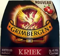 Sucre et nutriments contenus dans Grimbergen cerise