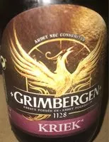 Suhkur ja toitained sees Grimbergen cerise