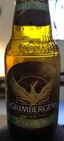 Sucre et nutriments contenus dans Grimbergen pale ale