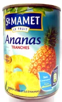 Sokerin määrä sisällä Ananas Tranches au Sirop Léger et Jus d'Ananas